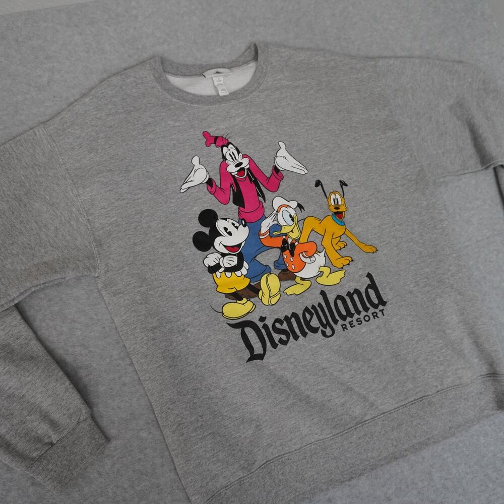 Disneyland Resort Retro Mickey And Friends Crew Neck Sweatshirt